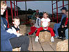 The hay ride........out to the pumpkin patch