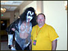 Big Lou with another crazed KISS fan...........his outfit was done very well.......