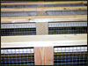 The back of the rack is up..........this shows the stoppers and the T bars at the rear of the level.............the stoppers are nailed to the T bars.......