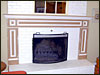 This is the custom  mantle that Fatty built from scratch "on site" at Jody's house.......all it needs is paint..........Sweet Job FATTY!!
